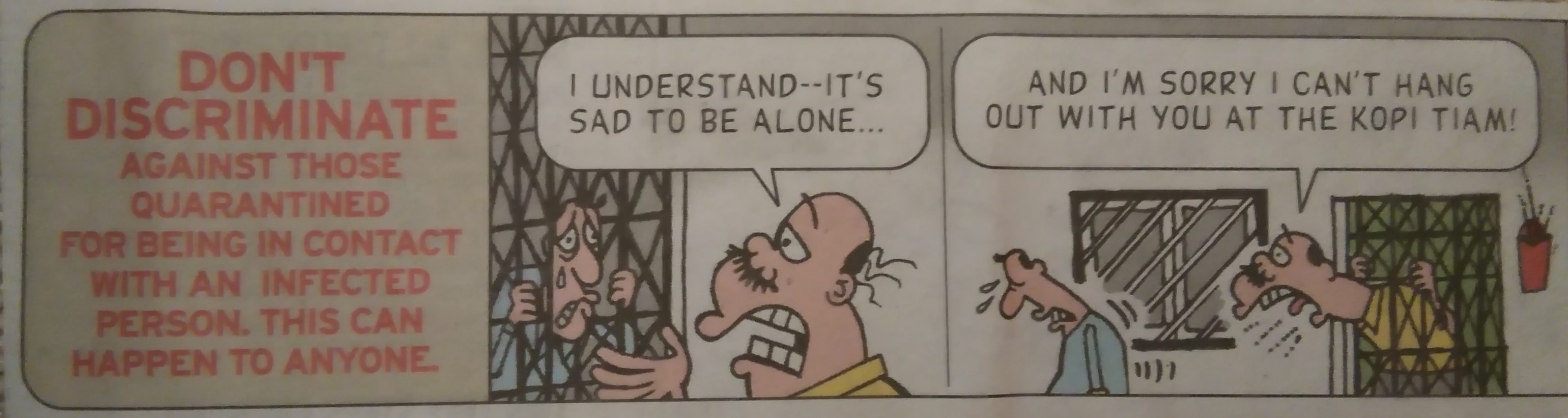 11. dont discriminate SARS quarantine comic