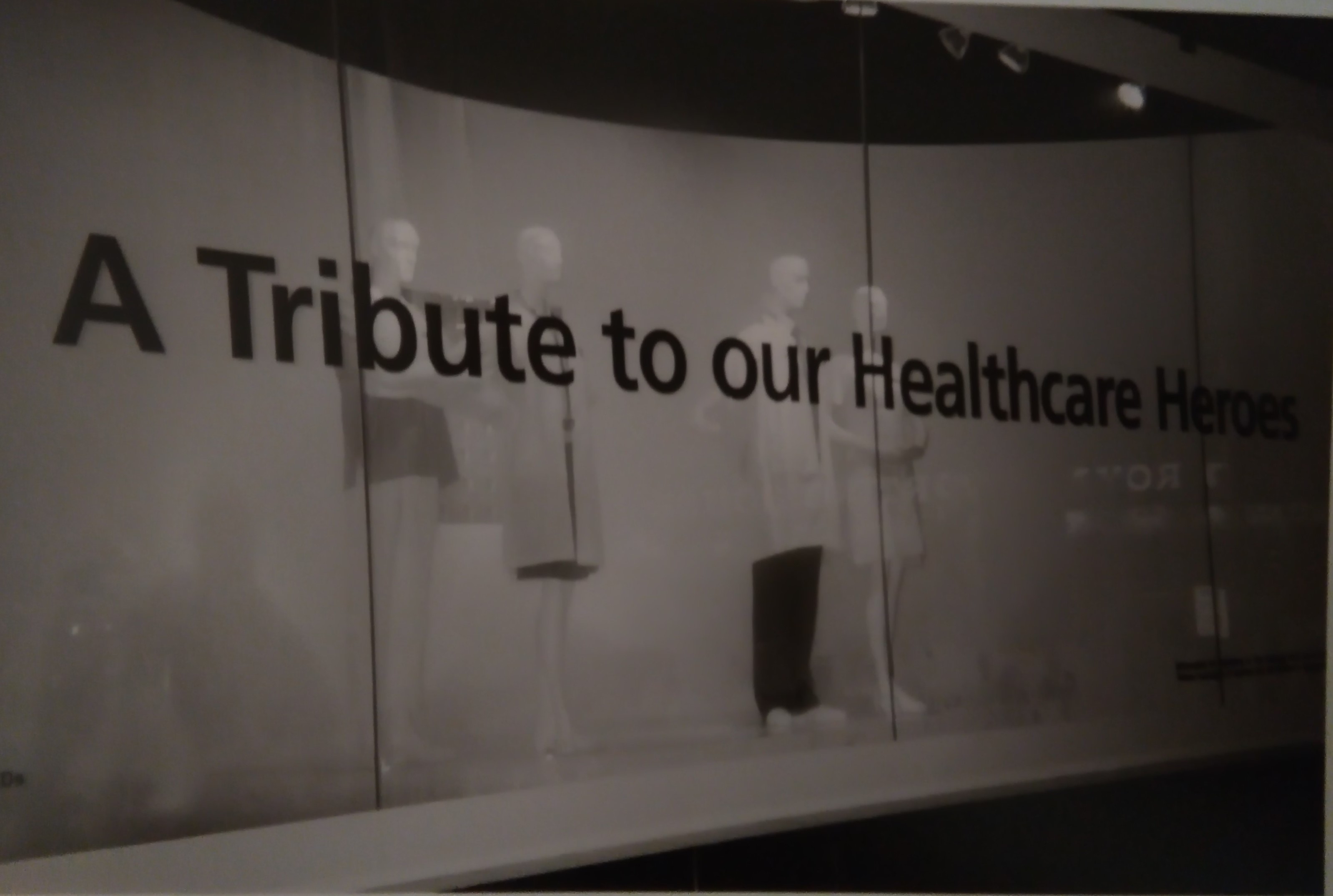12. A tribute to healthcare workers window display