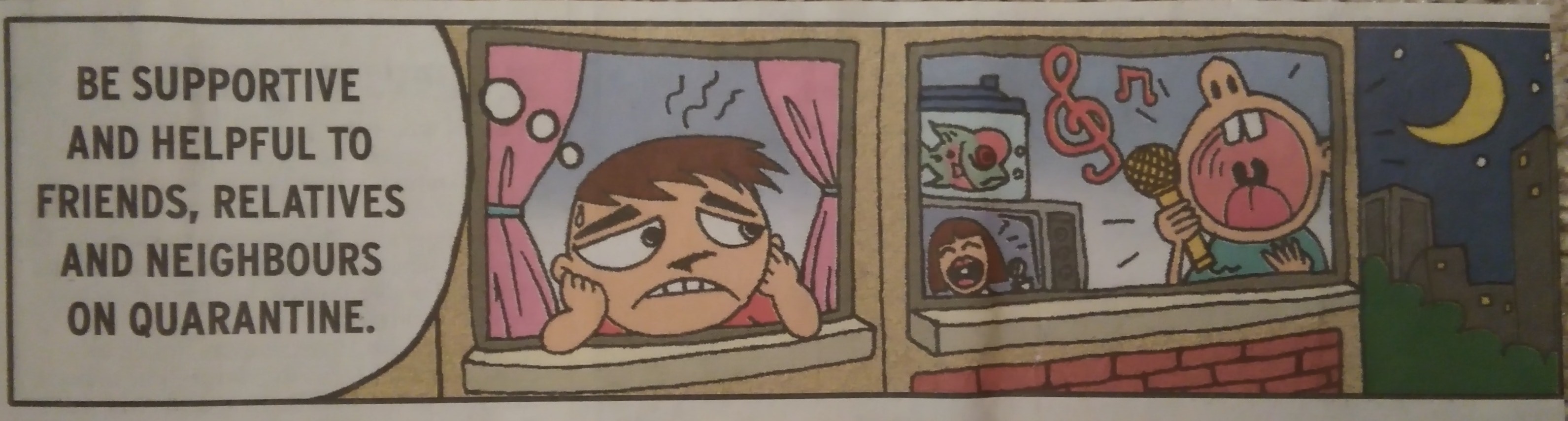 5. support friends in quarantine comic