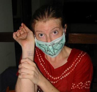 6. Me in SARS mask 2003 close up
